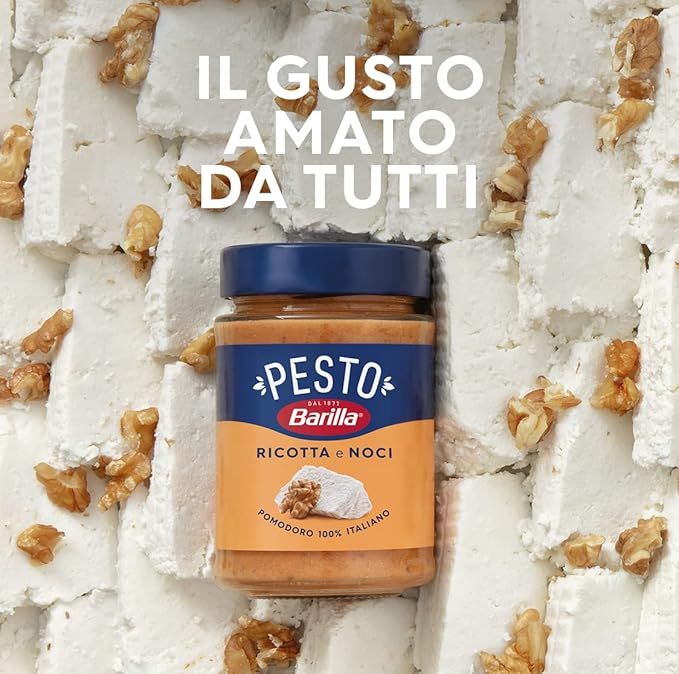 Barilla Pesto Ricotta e Noci Condimento e Sugo per Pasta 190 g