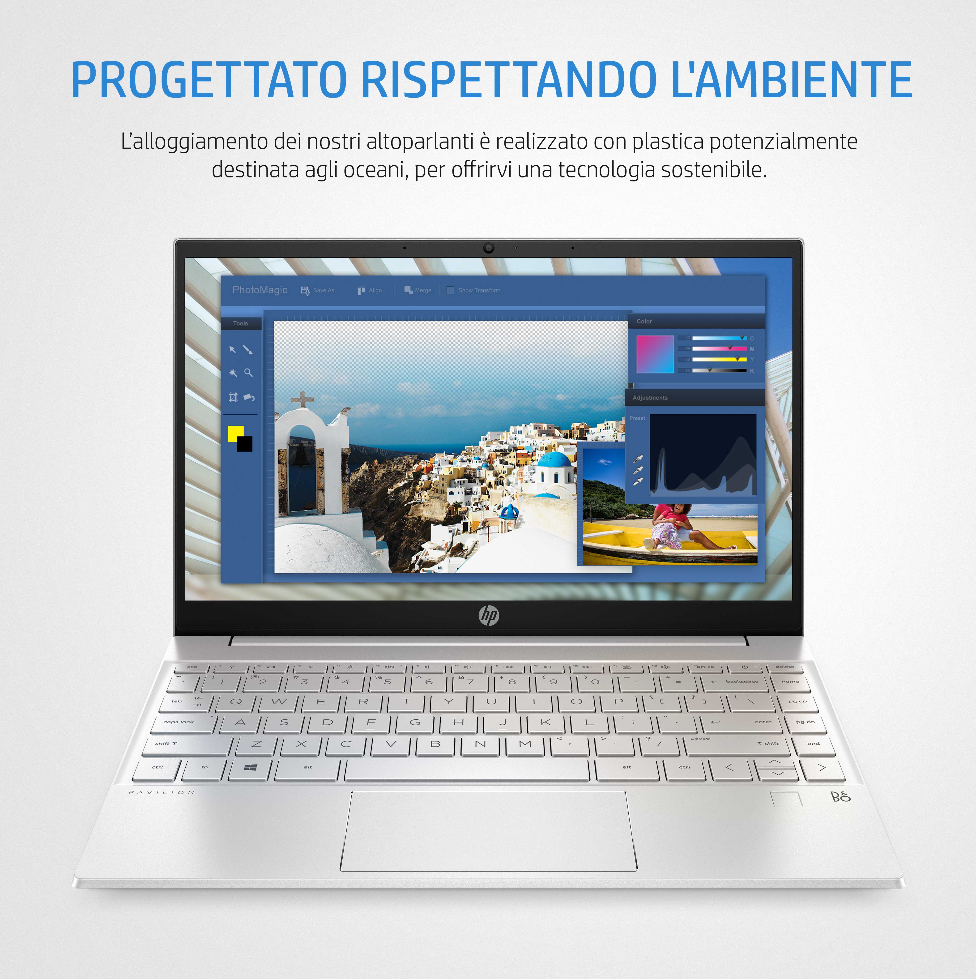 HP Pavilion 13-bb0005nl Intel® Core™ i7 i7-1165G7 Computer portatile 33,8 cm (13.3") Full HD 8 GB DDR4-SDRAM 512 GB SSD Wi-Fi 6 (802.11ax) Windows 10 Home Argento