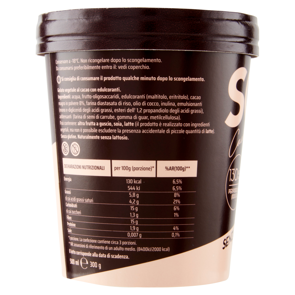 Squp Gelato 100% Vegetale Cacao 300 g