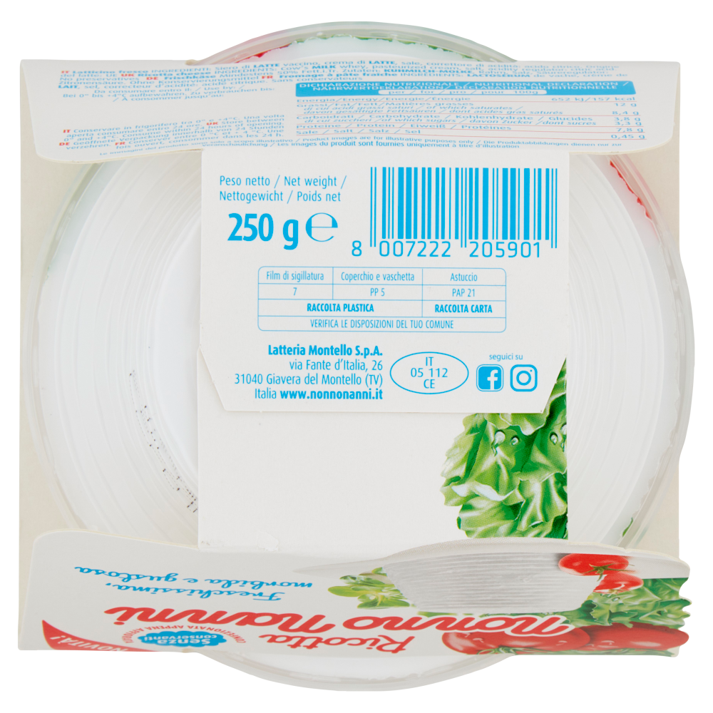 Nonno Nanni Ricotta 250 g