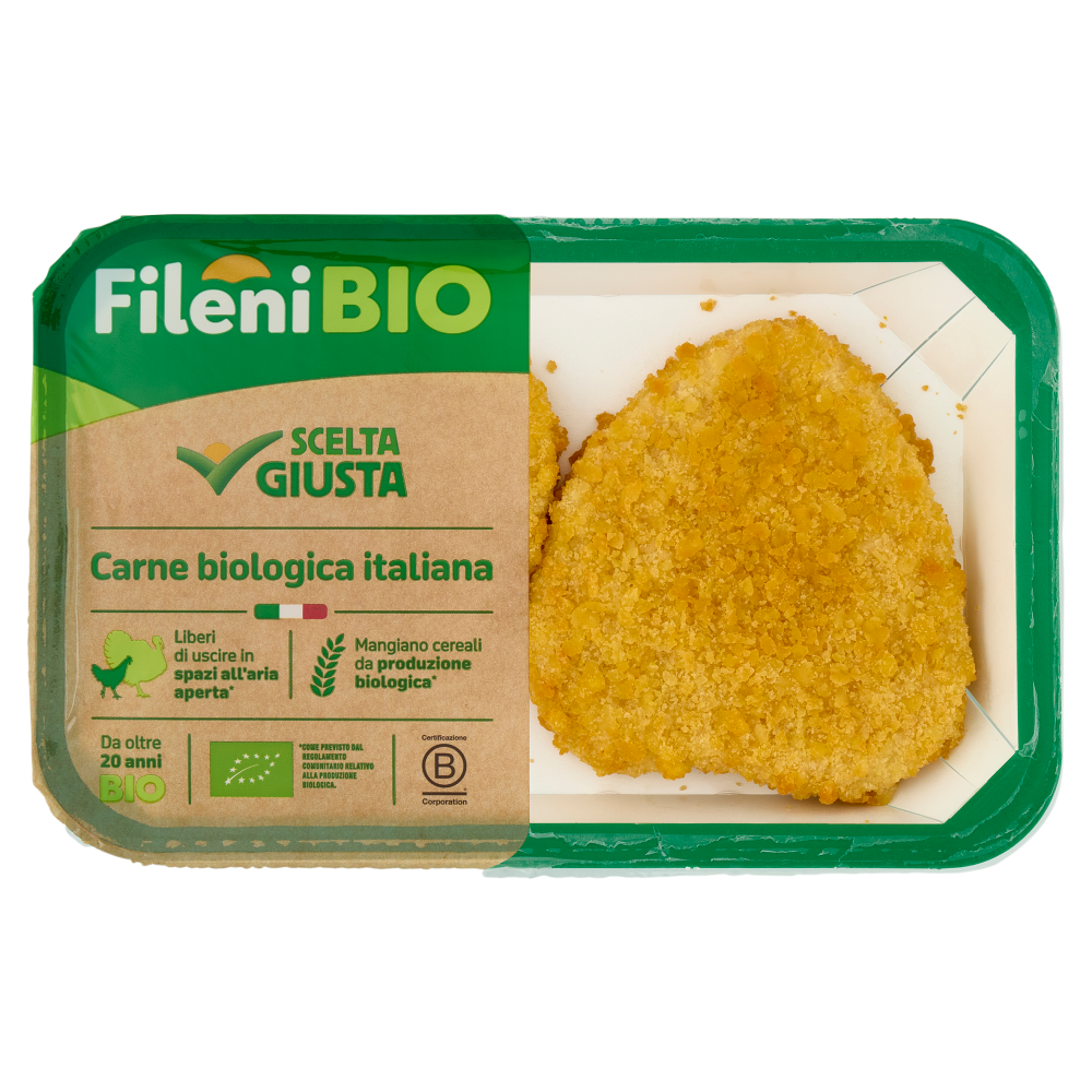 Fileni Bio Cotolette di Petto di Pollo Bio 0,220 kg
