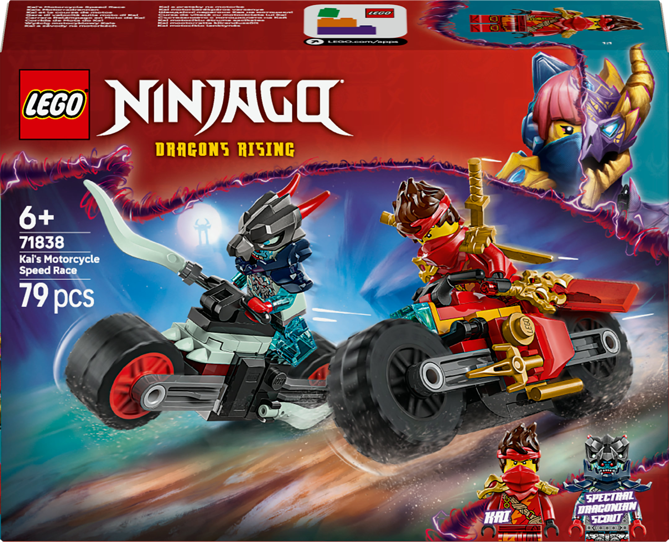 LEGO NINJAGO Gara di velocità sulla moto di Kai