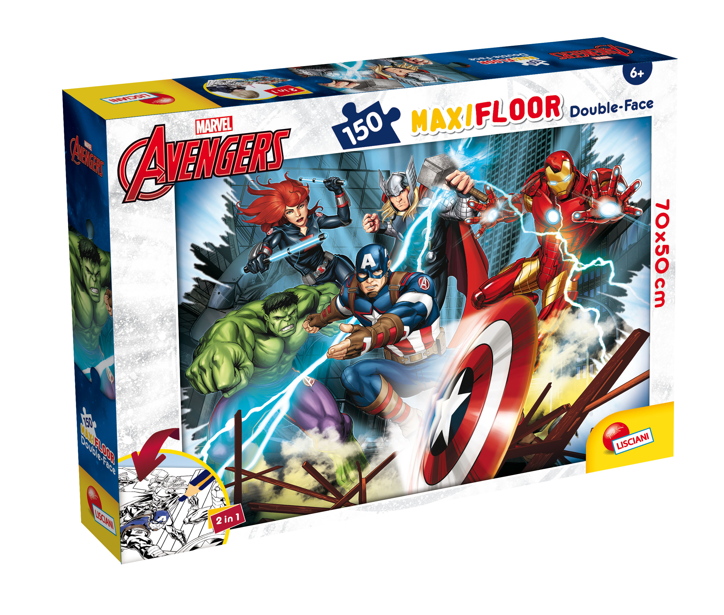 Lisciani Marvel Puzzle Df Maxi Floor 150 Avengers
