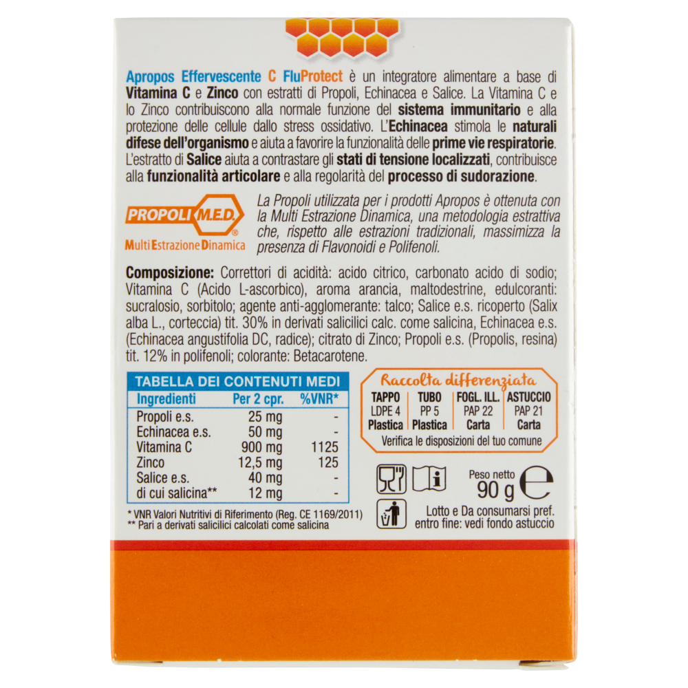 Apropos Effervescente C FluProtect compresse effervescenti 20 x 4,5 g