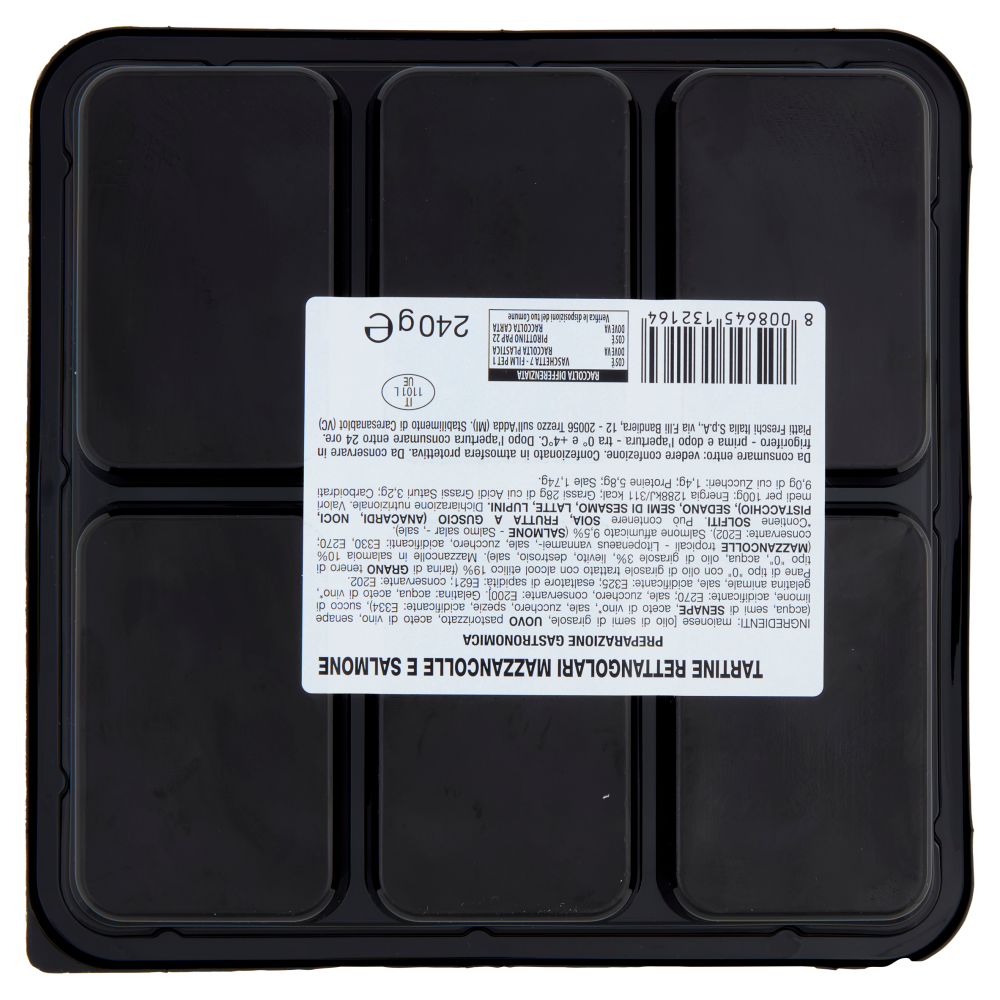 arturo Vogliazzi Tartine Mazzancolle e Salmone 240 g