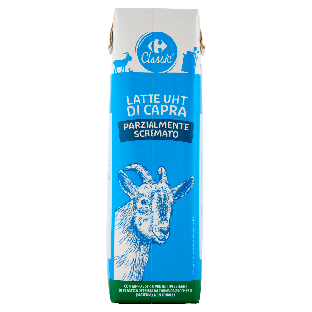 Carrefour Classic Latte UHT di Capra Parzialmente Scremato 1000 ml