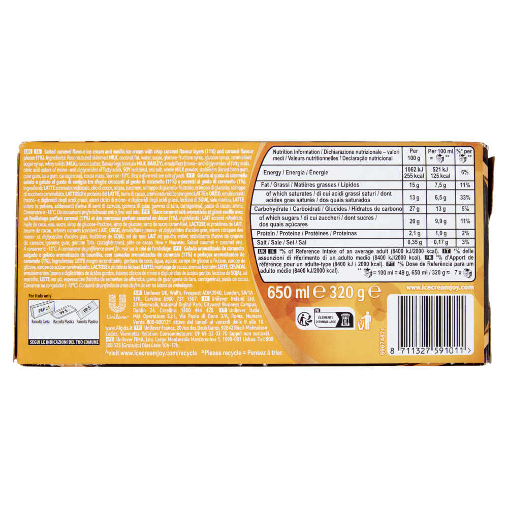 Viennetta Algida Salted Caramel 320 g