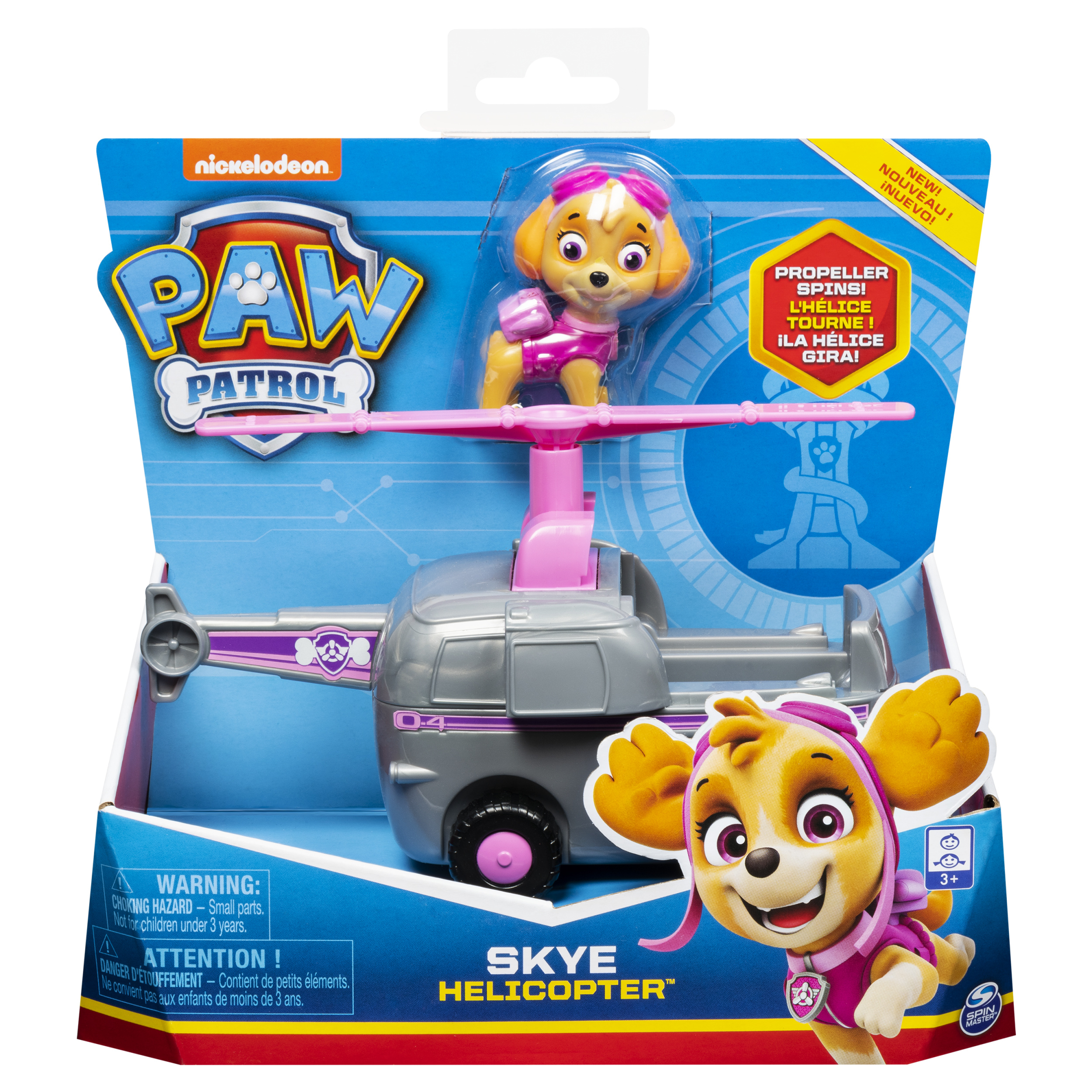 PAW Patrol , Veicolo Ruspa di Rubble, 1 Personaggio di Rubble Incluso, dai 3 Anni