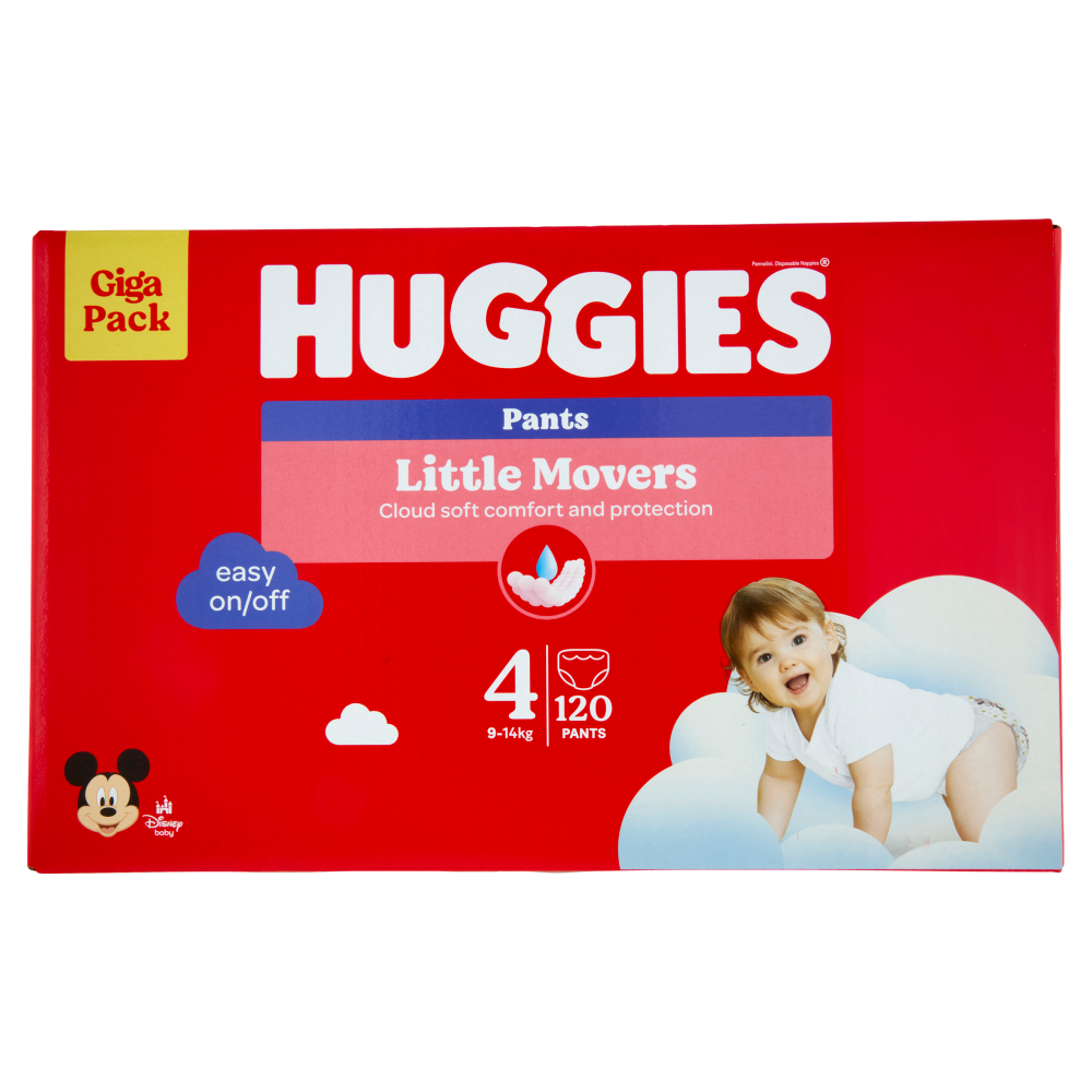 Huggies Little Movers Pants 4 9-14 Kg 120 pz
