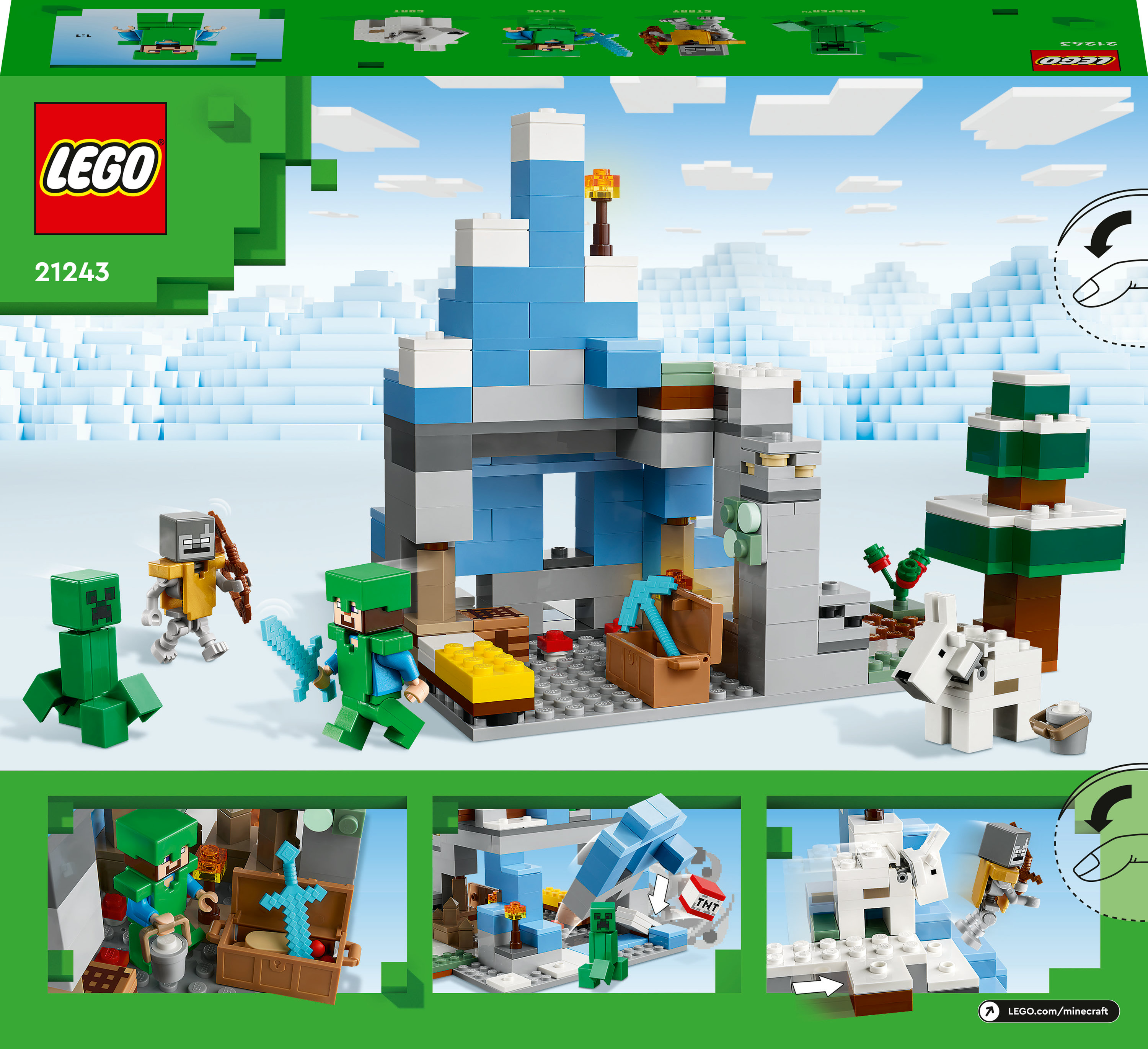 LEGO Minecraft I picchi ghiacciati