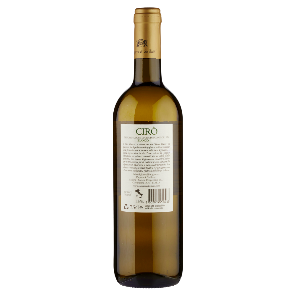 Caparra & Siciliani Cir&ograve; DOC Bianco 75 cl