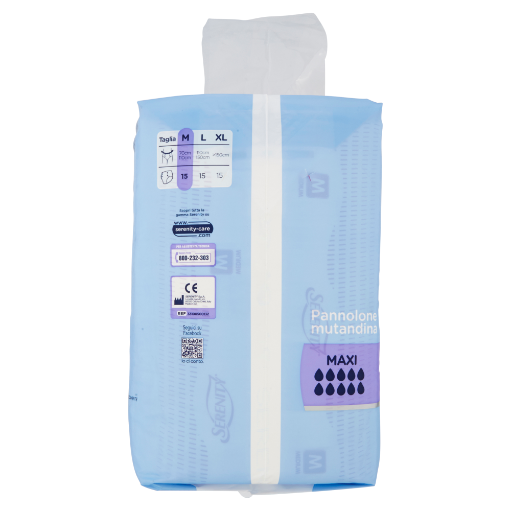 Serenity Pannolone mutandina Maxi Taglia M 15 pz