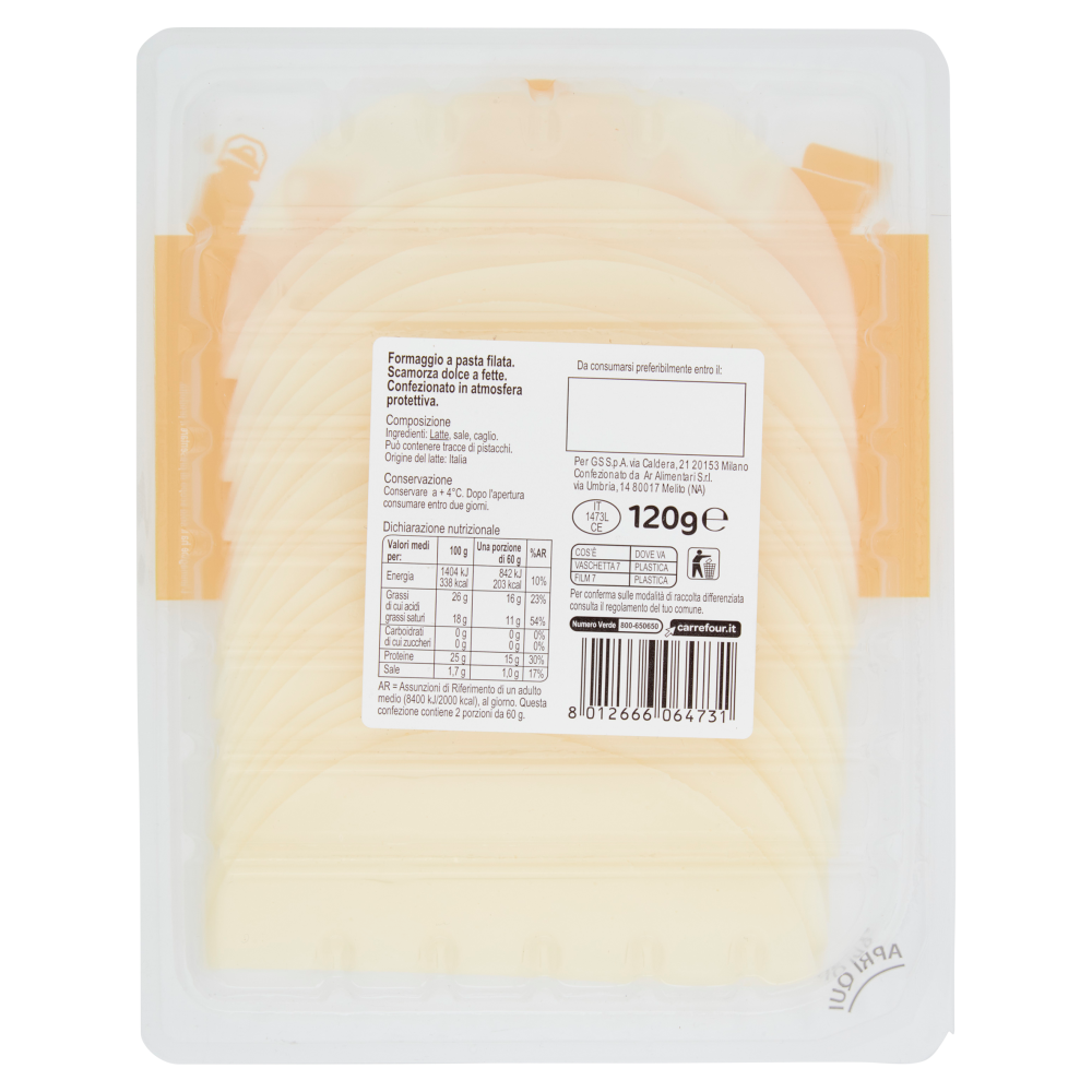 Carrefour Classic Scamorza Bianca 120g