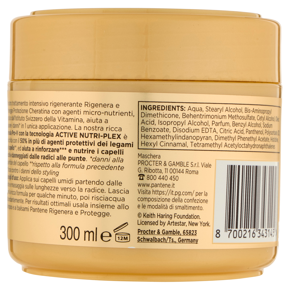 Pantene Pro-V Rigenera e Protegge Maschera Protezione Cheratina Keith Haring 300 ml