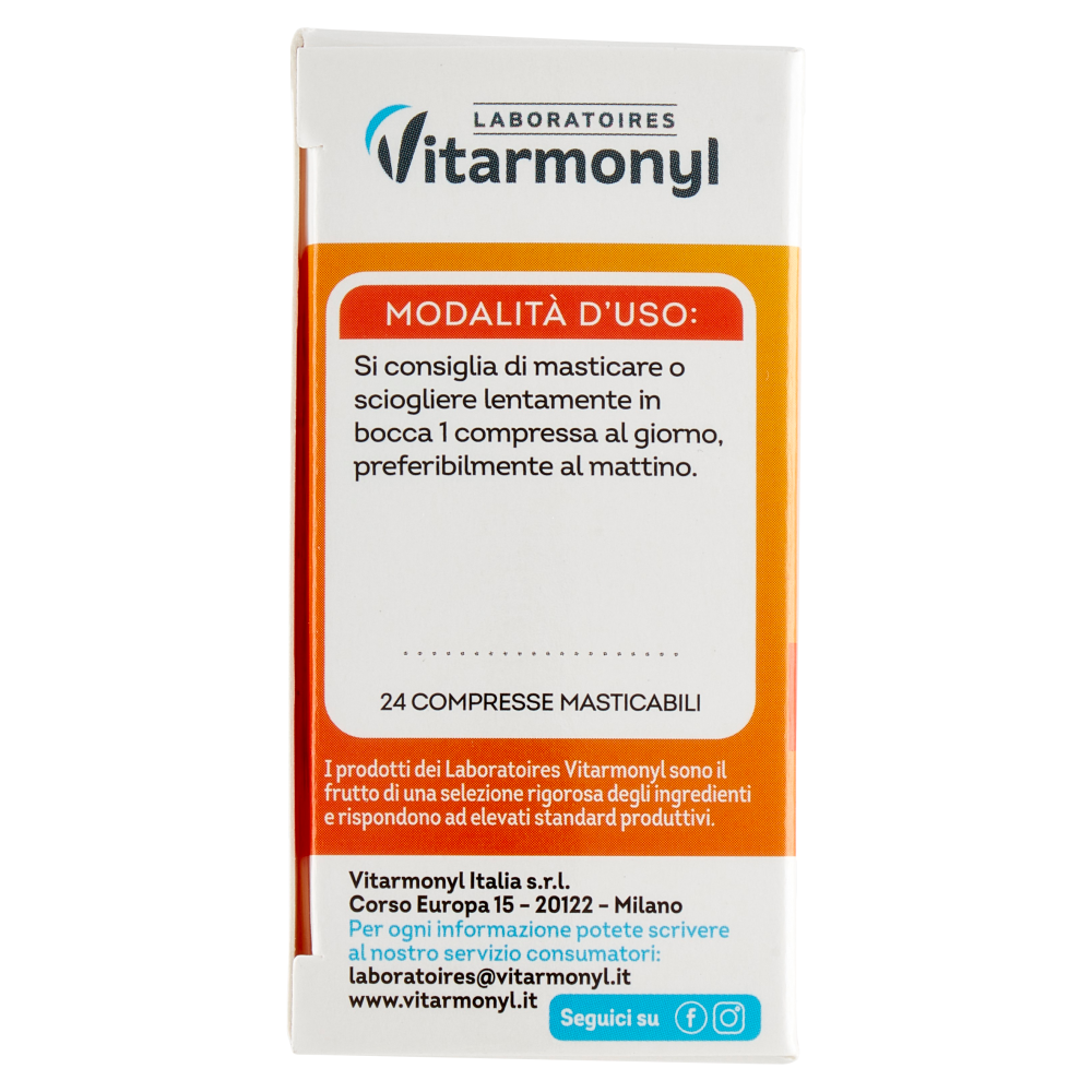 Laboratoires Vitarmonyl Vitamina C* Difese Immunitarie 24 Compresse Masticabili 60 g