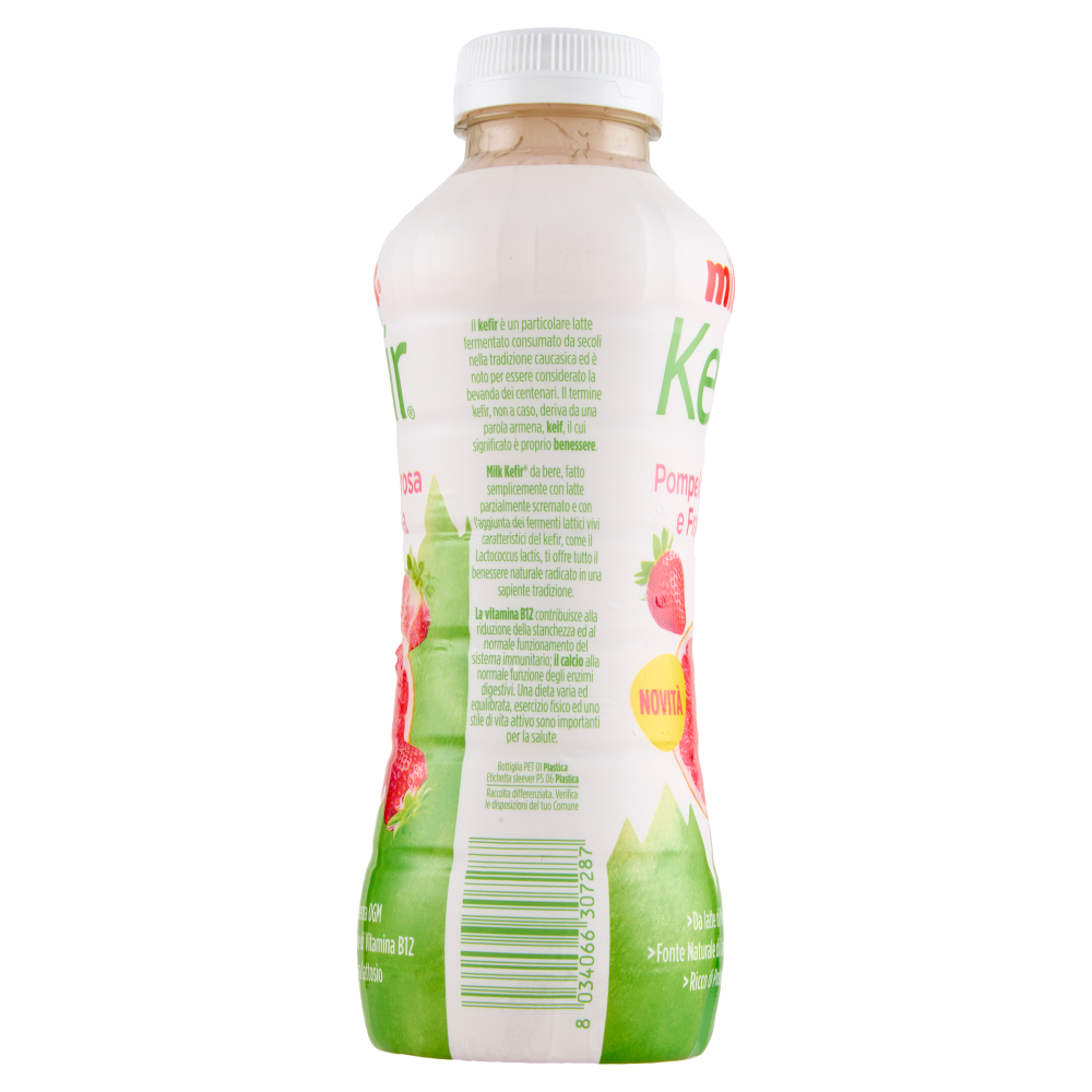 Milk Kefir Pompelmo rosa e Fragola 480 g