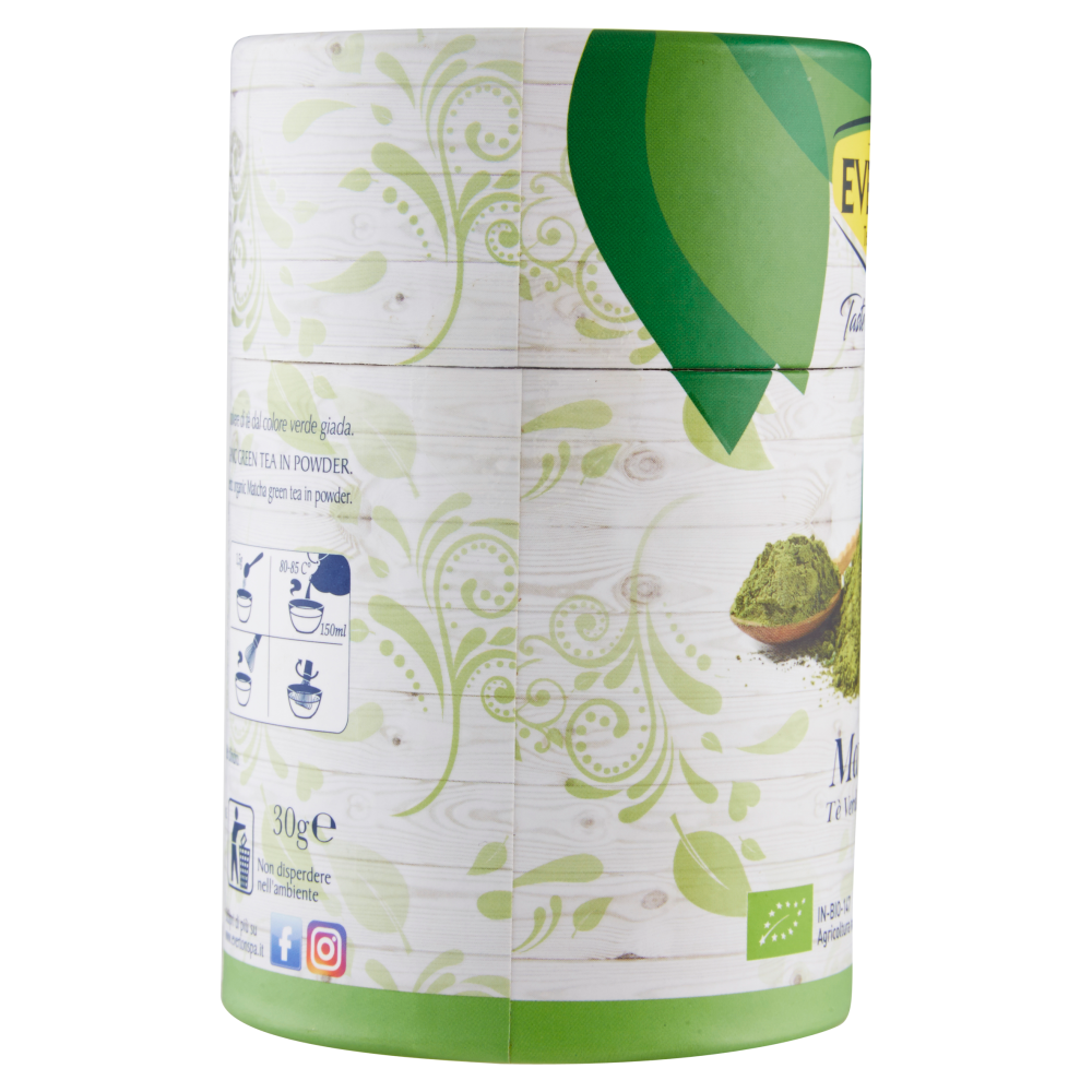 Everton Taste of Nature Matcha bio Tè Verde in Polvere 30 g