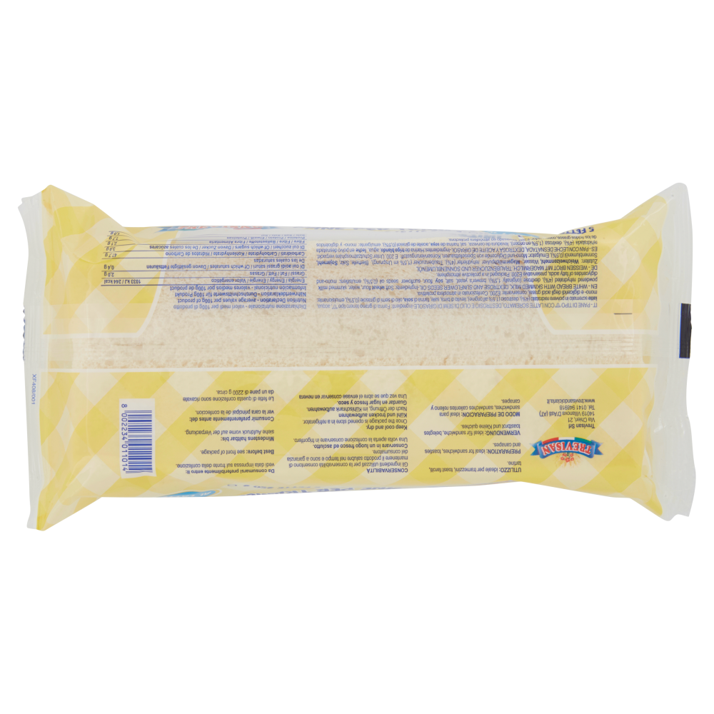 Trevisan Pane per Tramezzini al Latte 5 Fette 250 g