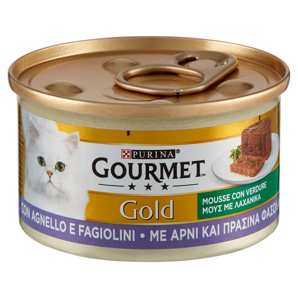 PURINA GOURMET Gold Mousse con Verdure con Agnello e Fagiolini 85 g