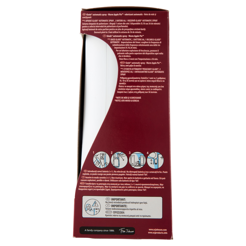 Glade&reg; Automatic Spray Base Limited Edition Warm Apple Pie 269ml