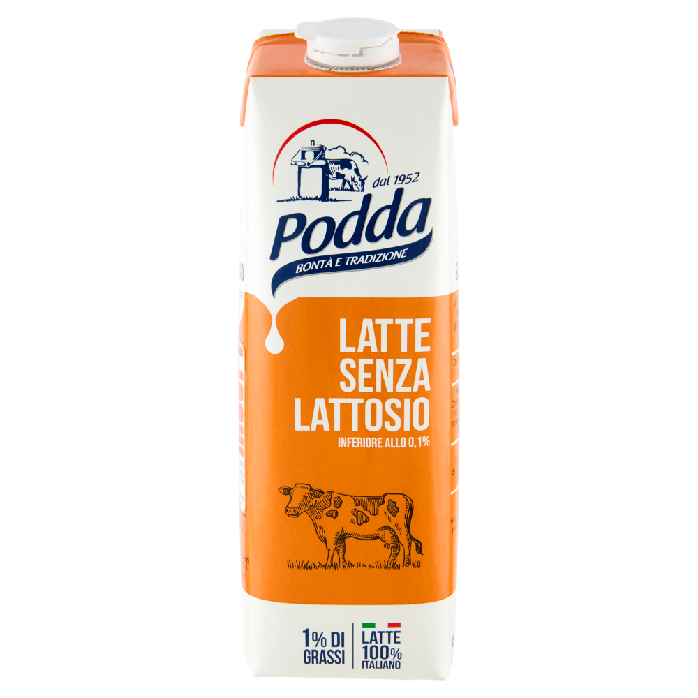 Podda Latte Senza Lattosio 1% di Grassi 1 litro