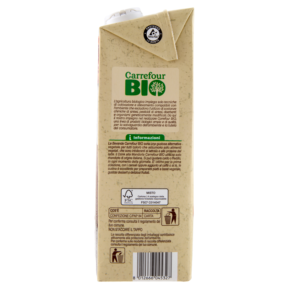 Carrefour Bio Drink Mandorla 1 L