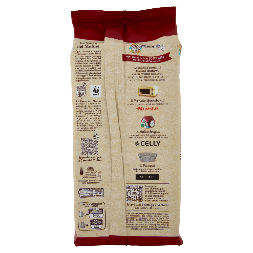 Mulino Bianco Cracker Salati con Farina Sostenibile 500g