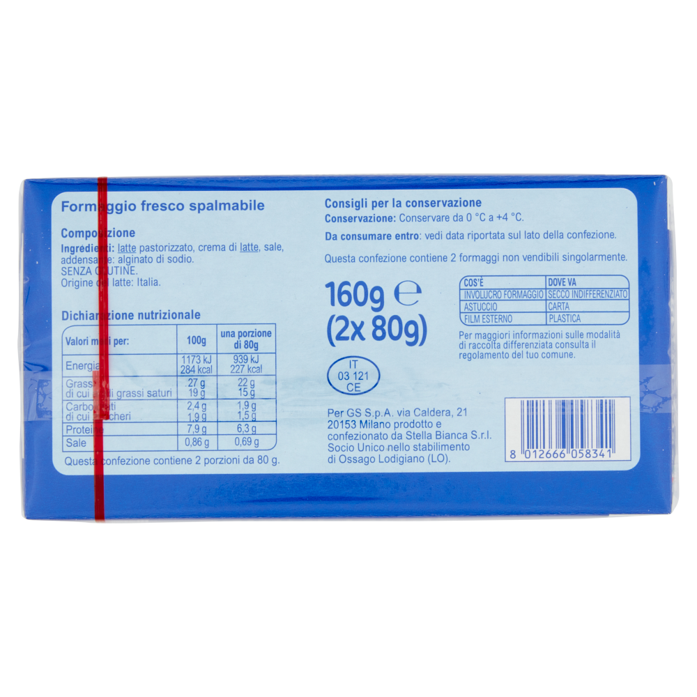 Carrefour Classic Formaggio Fresco Spalmabile 2 x 80 g