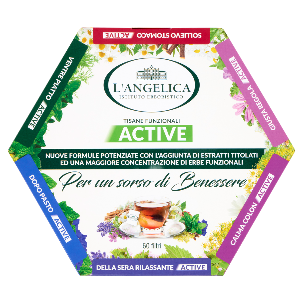 L'Angelica Tisane Funzionali Active 60 filtri 110 g