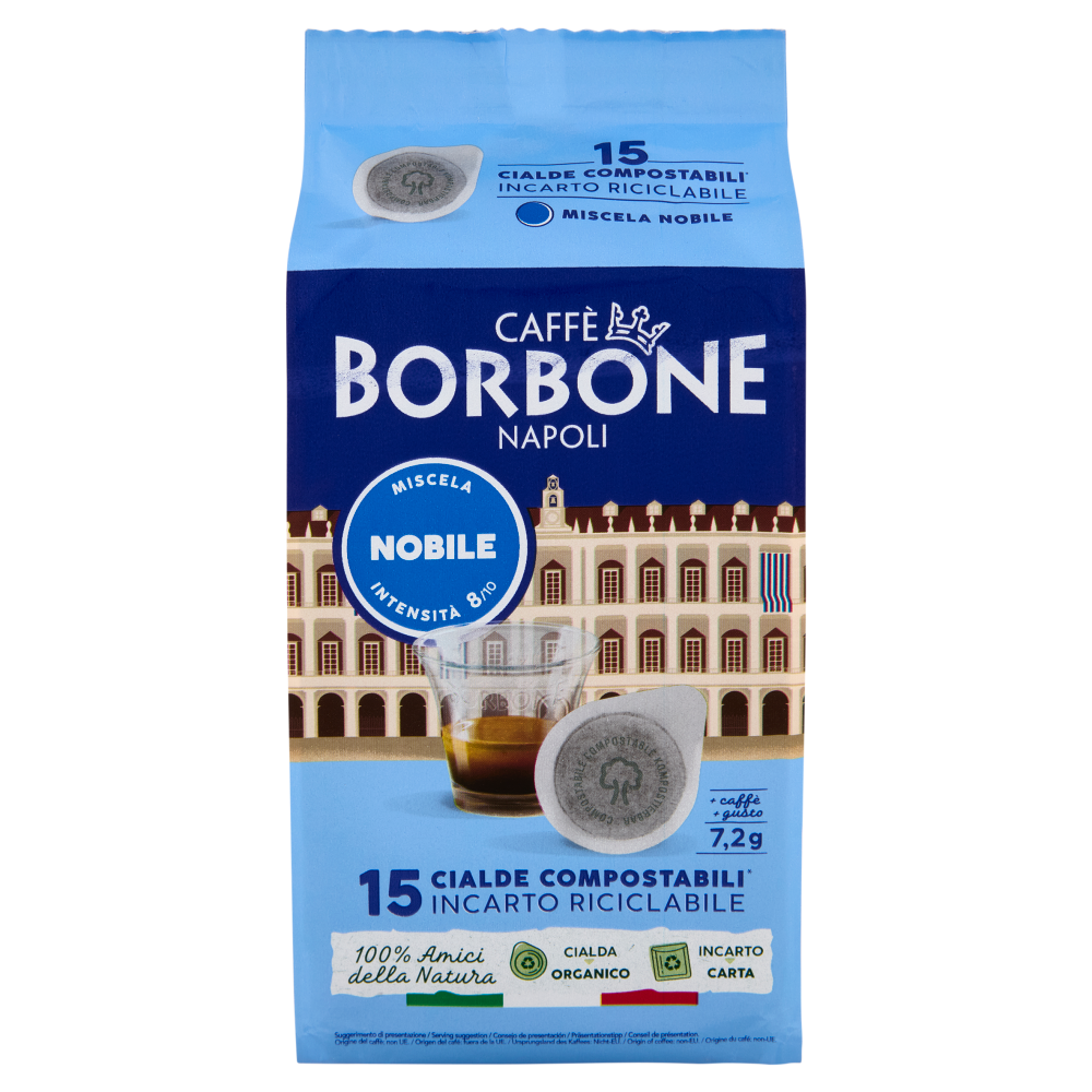 Caff&egrave; Borbone Miscela Nobile Cialde Compostabili* 15 x 7,2 g