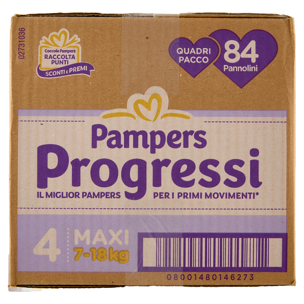 Pampers Progressi Maxi 84 pz