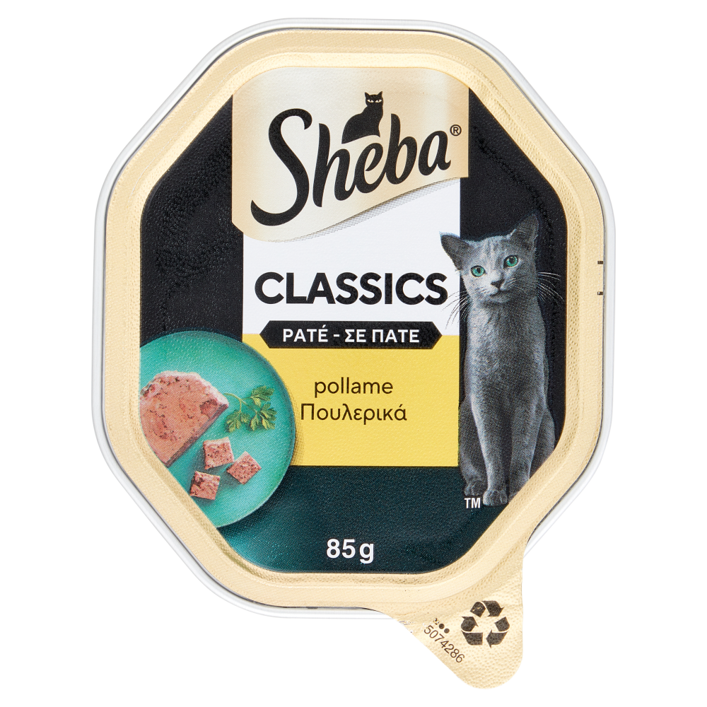 Sheba Classics Patè Cibo Umido Gatto con Pollame 85g