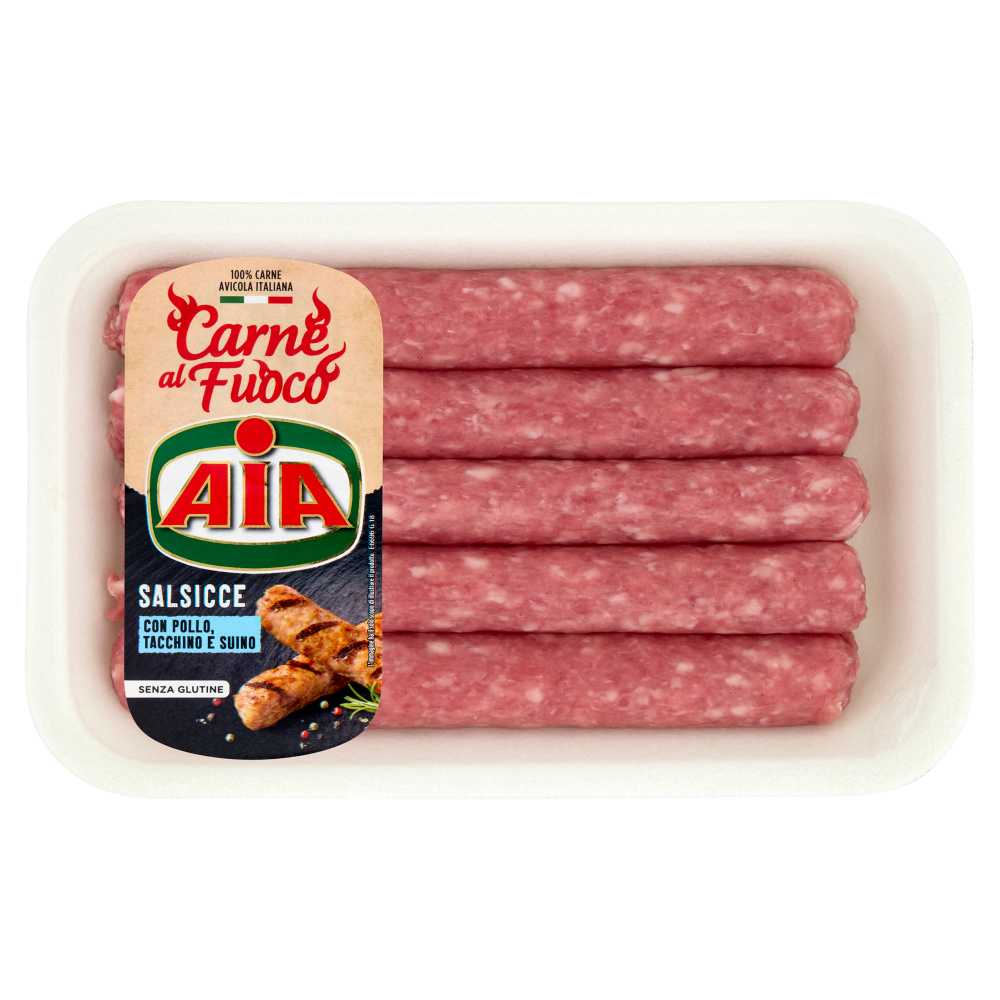 Aia Carne al Fuoco Salsicce con Pollo, Tacchino e Suino 0,400 kg