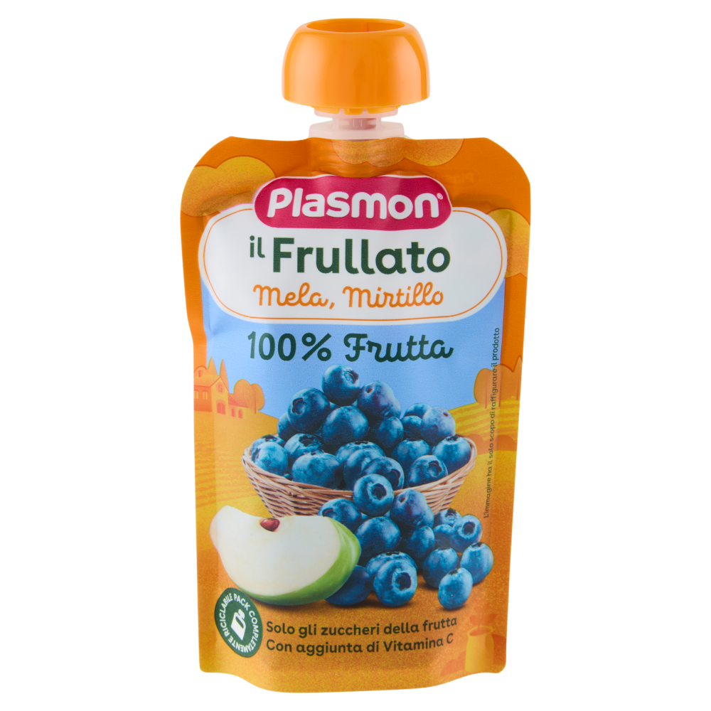 Plasmon il Frullato Mela, Mirtillo 100 g