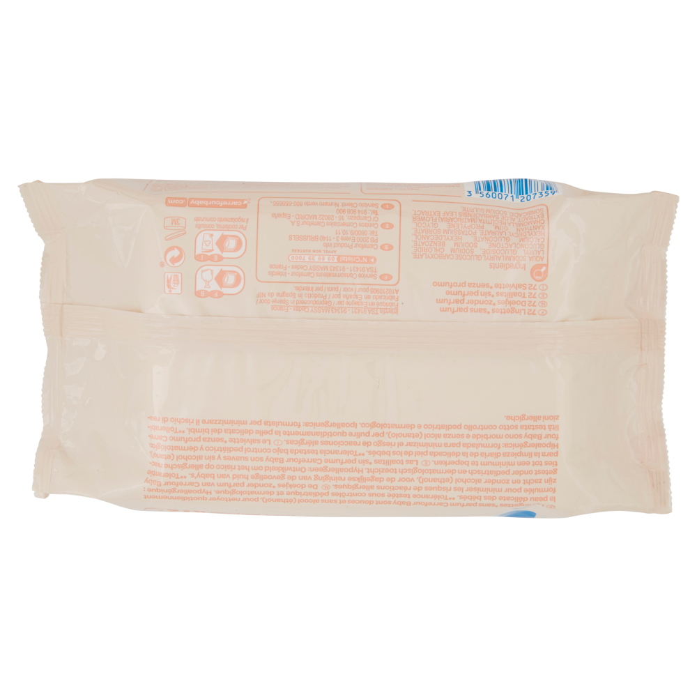 Carrefour Baby Sensitive 0% Perfume* 72 pz
