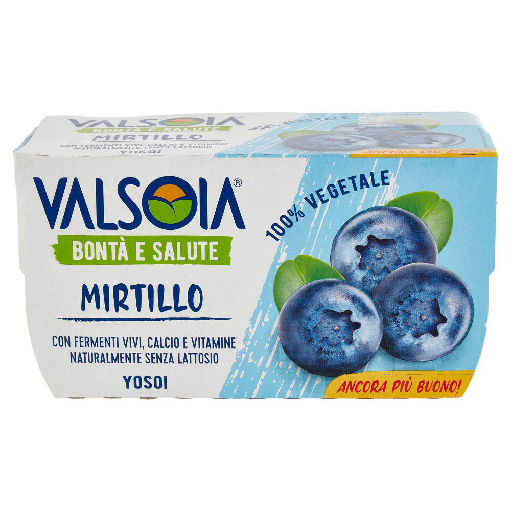 Valsoia Bont&agrave; e Salute Yosoi Mirtillo 2 x 125 g