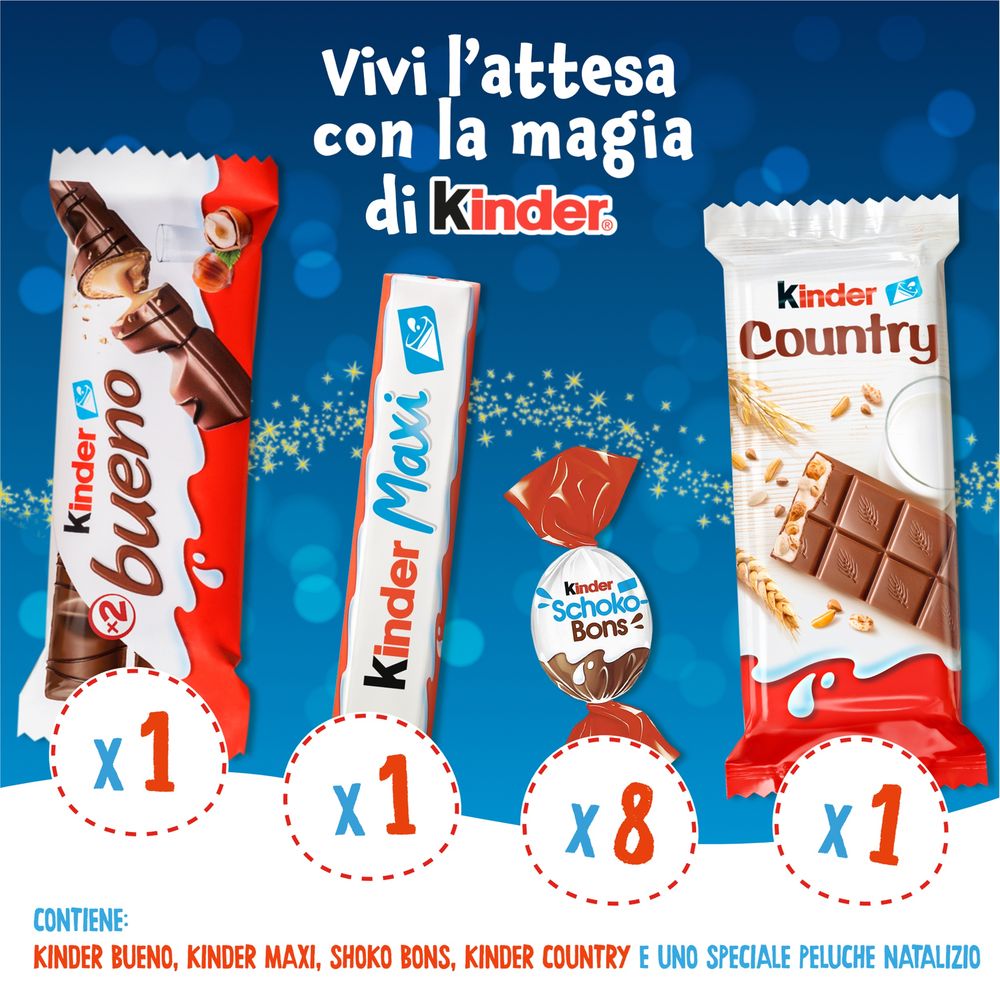 Kinder Peluche Maxi Mix 4 pezzi 133 g