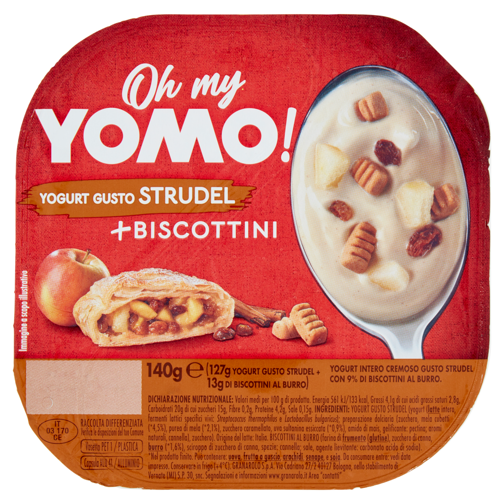 Oh my Yomo! Yogurt Gusto Strudel + Biscottini 140 g