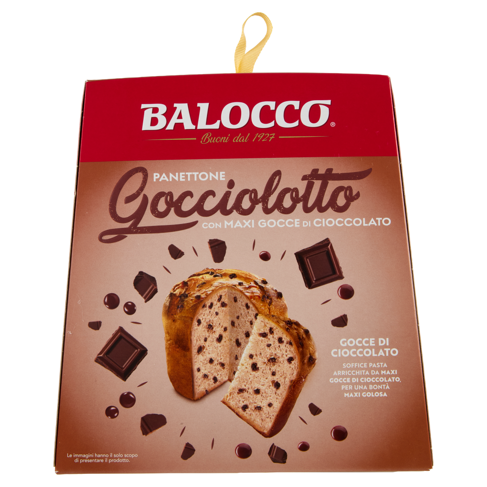 Balocco Panettone Gocciolotto con Maxi Gocce di Cioccolato 800 g