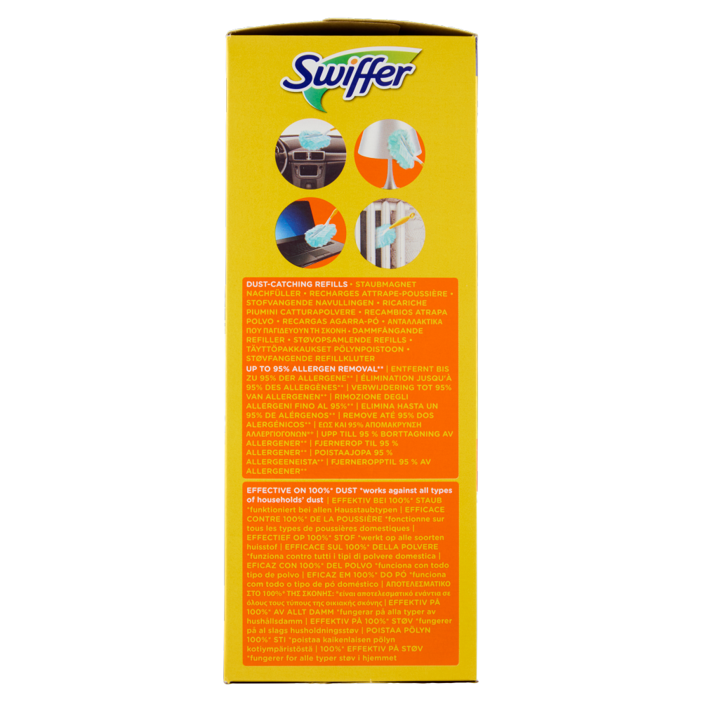 Swiffer Duster Cattura Polvere Clean & Fresh - Ricarica 9 Piumini per spolverare
