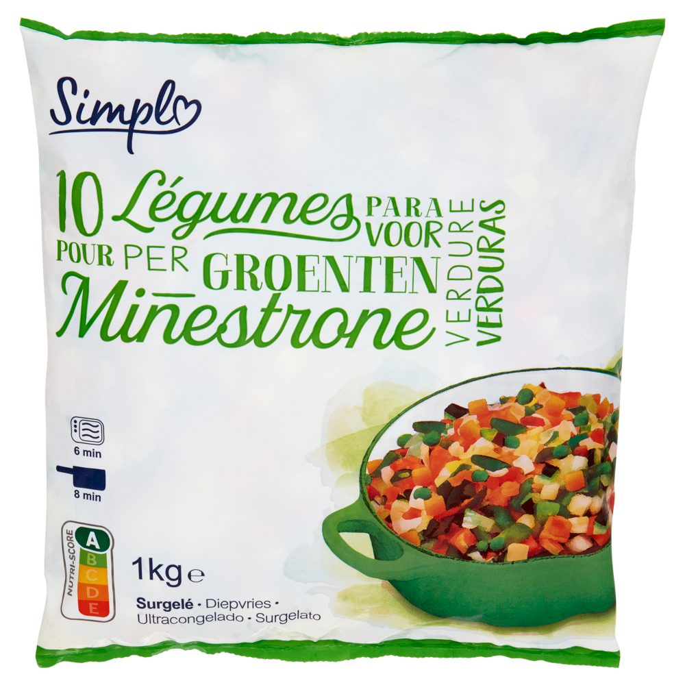 Simpl Minestrone 10 Verdure Surgelato 1 kg