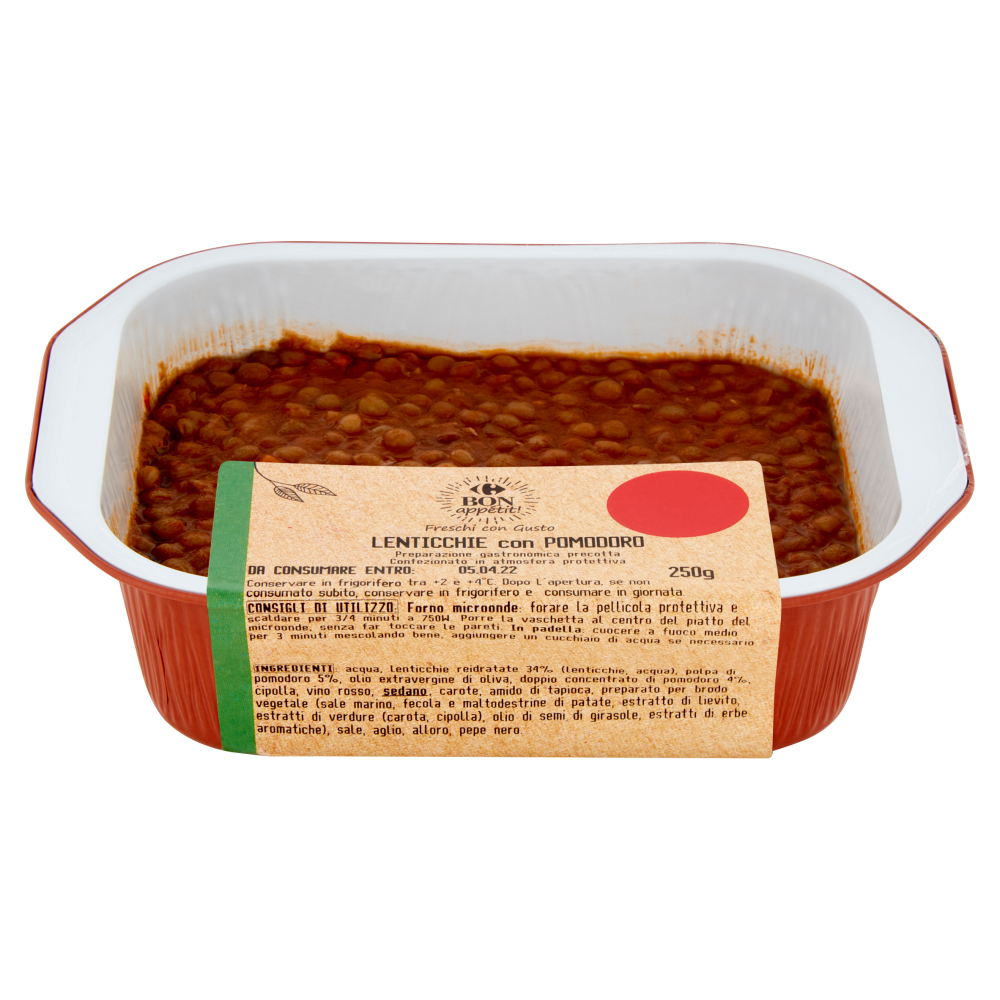Carrefour Bon appétit! Lenticchie con Pomodoro 250 g