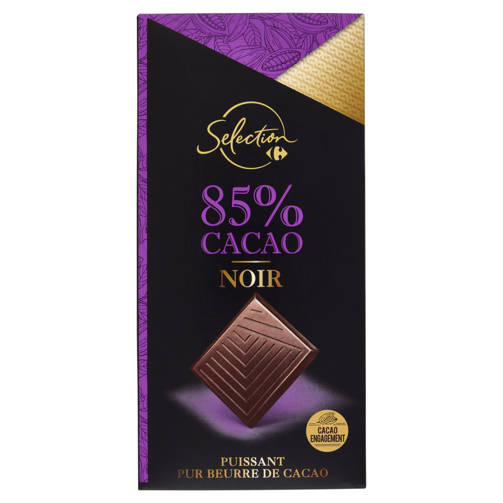 Carrefour Selection 85% Cacao Noir 80 g