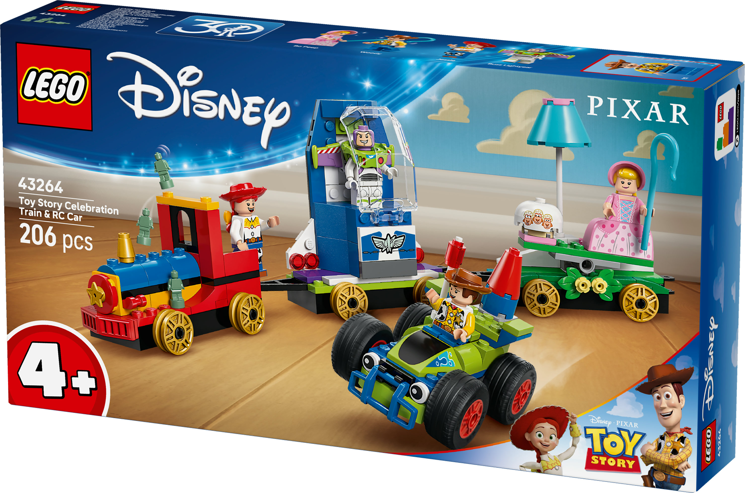 LEGO Disney Toy Story: Treno e Auto RC celebrativi