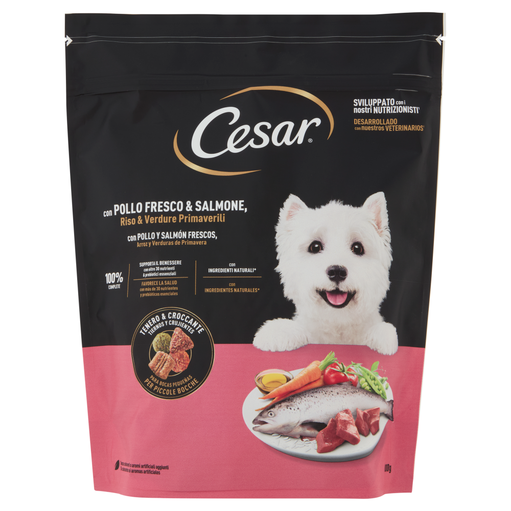 Cesar Cibo Secco Cani Pollo Salmone Verdure 800 g