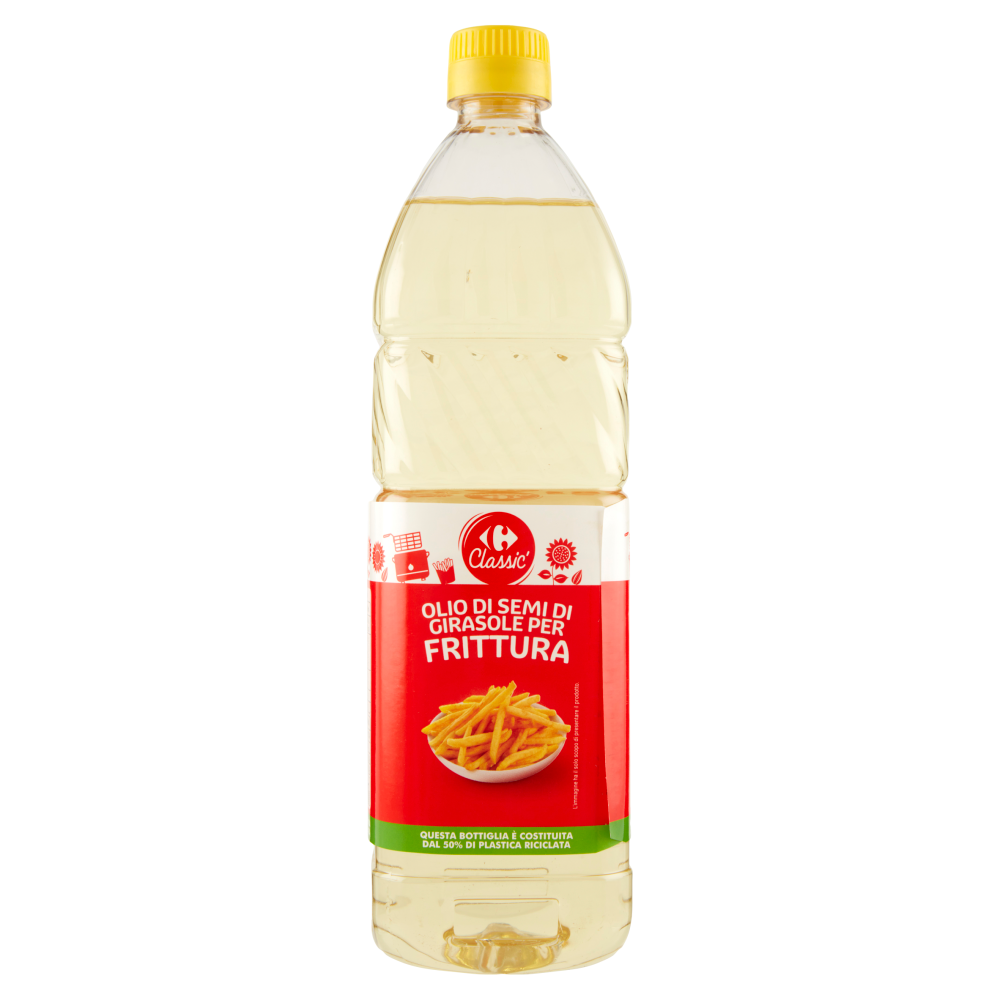 Carrefour Classic Olio di Semi di Girasole per Frittura 1 L