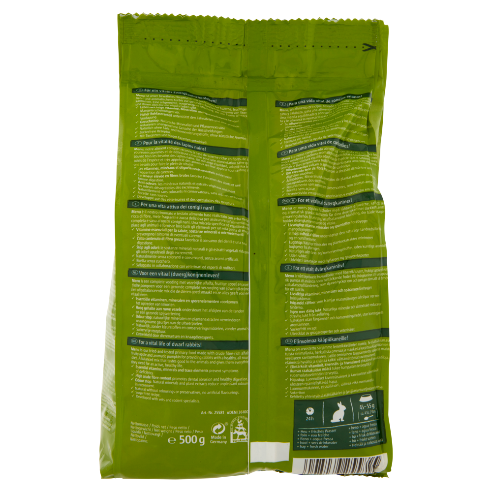 Vitakraft Menu Vital Conigli nani - Alimento completo 500 g