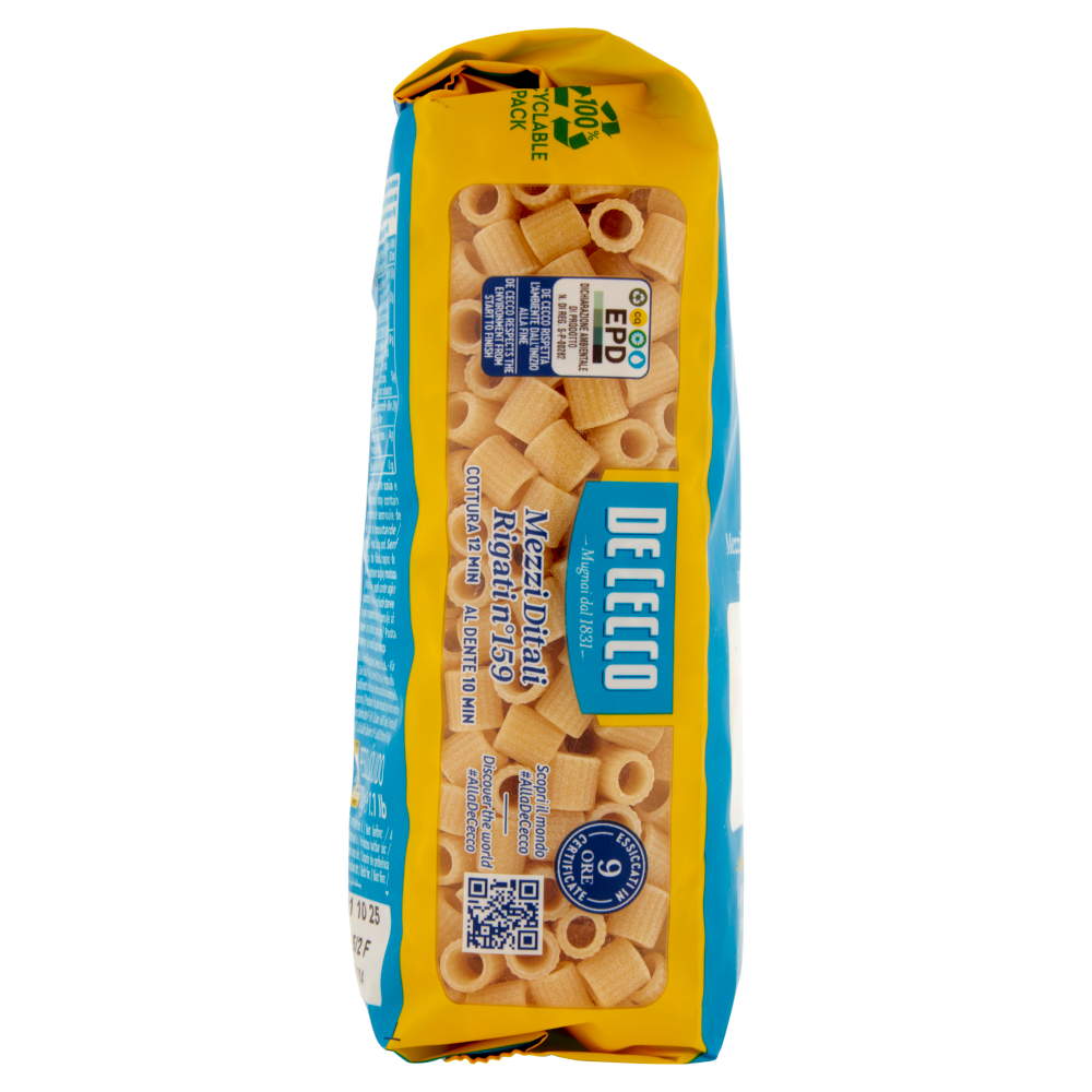 De Cecco Mezzi Ditali Rigati n°159 500 g