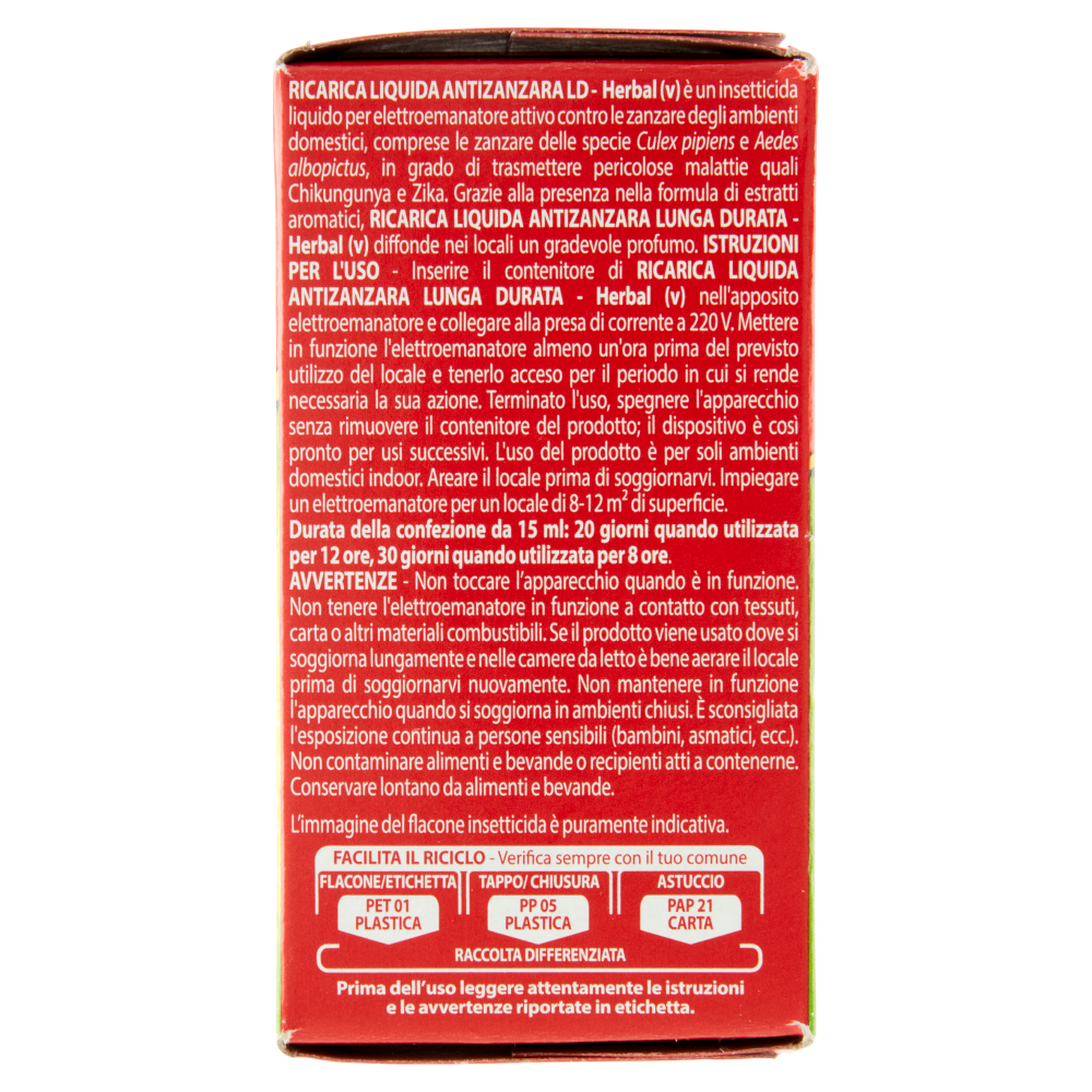 VAPE Liquido Herbal Ricarica 15 ml