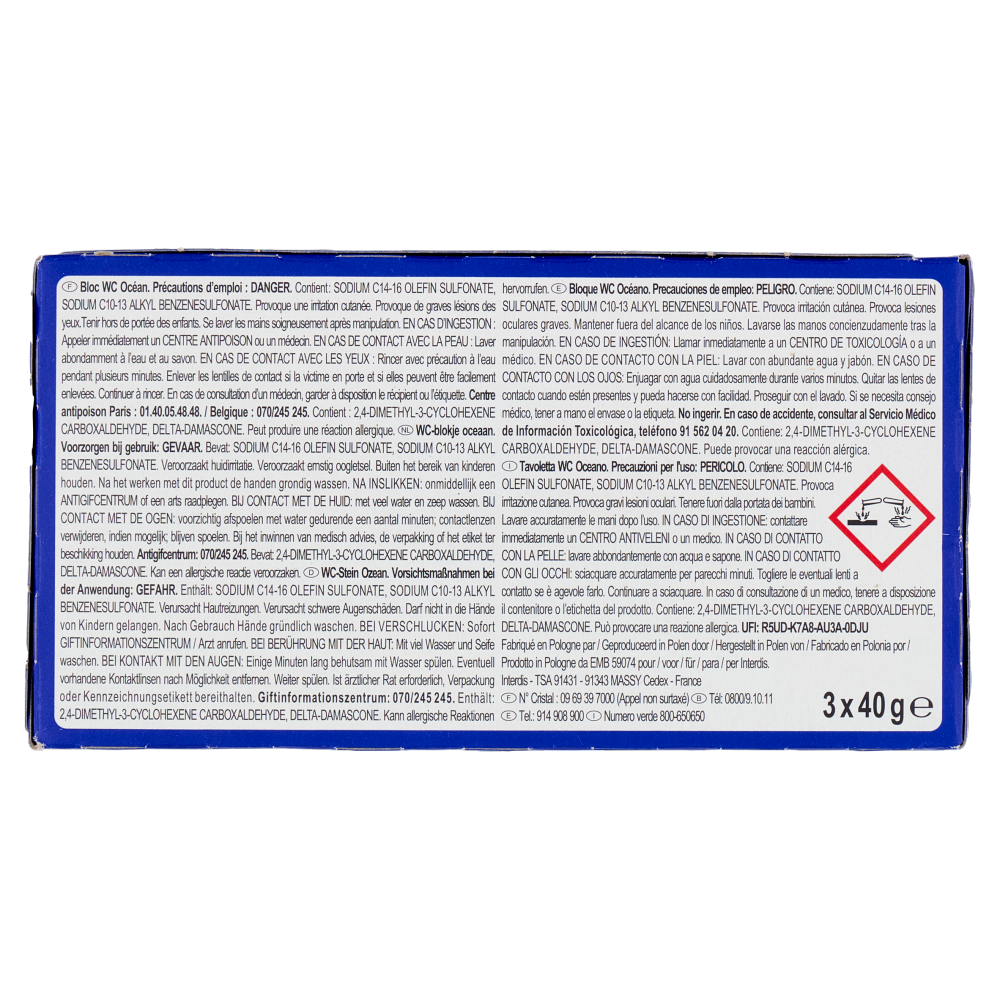 Carrefour Expert Fresh Ocean Tavoletta WC 3 x 40 g